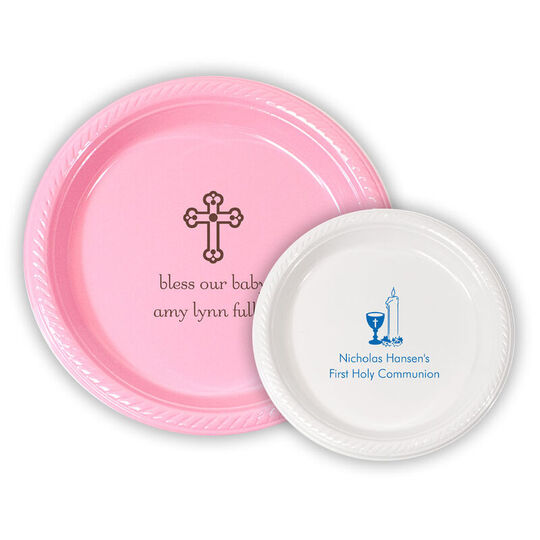 Design Your Own Christian Celebration Plastic Plates